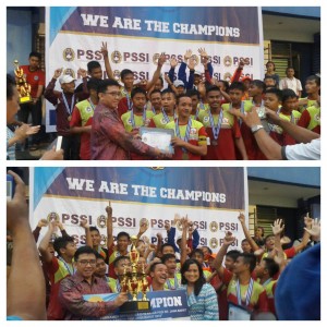 Penyerahan Piala dan Penghargaan Kepada Juara dan Pemain terbaik Final Tournament Kadin Jabar Cup U-15